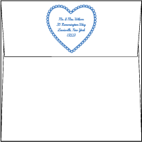 Sweet Heart Letterpress Envelope Design Small