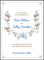 Sweet Heart Letterpress Save The Date Design Small