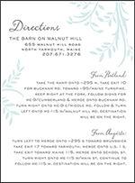 Sweet Laurel Letterpress Direction Design Small