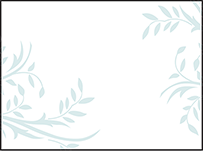 Sweet Laurel Letterpress Placecard Flat Design Small