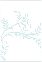 Sweet Laurel Letterpress Placecard Fold Design Small