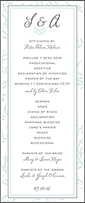 Sweet Laurel Letterpress Program Tea Design Small