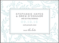 Sweet Laurel Letterpress Save The Date Design Small