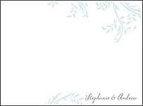 Sweet Laurel Letterpress Thank You Card Flat Design Small