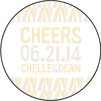 Sweet Lorna Letterpress Coaster Design Small