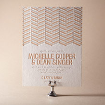 Sweet Lorna Letterpress Invitation Design Small