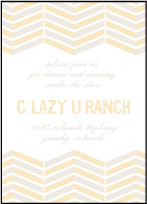 Sweet Lorna Letterpress Reception Design Small