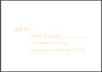Sweet Lorna Letterpress Reply Envelope Design Small