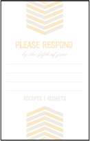 Sweet Lorna Letterpress Reply Postcard Front Design Small