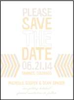 Sweet Lorna Letterpress Save The Date Design Small