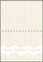 Sweet Lorna Letterpress Thank You Card Fold Design Small