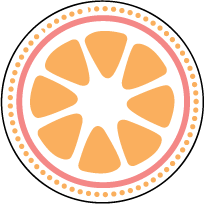 Sweet Summer Letterpress Coaster Design Small
