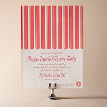 Sweet Summer Letterpress Invitation Design Small