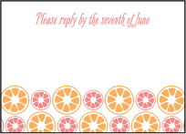 Sweet Summer Letterpress Reply Design Small