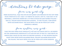 Tailored Letterpress Direction Design Small