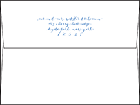 Tailored Letterpress Envelope Design Small