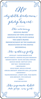 Tailored Letterpress Program Tea Design Small