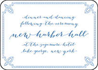 Tailored Letterpress Reception Design Small