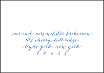 Tailored Letterpress Reply Envelope Design Small