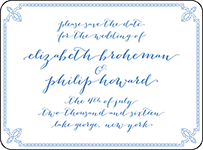 Tailored Letterpress Save The Date Design Small