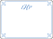 Tailored Letterpress Thank You Card Flat Design Small