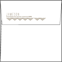 Tapestry Letterpress Envelope Design Small
