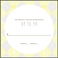 Tapestry Letterpress Reply Design Small