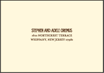 Tara Letterpress Reply Envelope Design Small