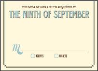 Tara Letterpress Reply Design Small