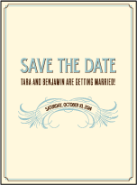 Tara Letterpress Save The Date Design Small