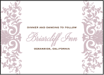 Tasha Letterpress Reception Design Small