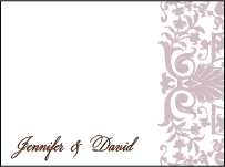 Tasha Letterpress Thank You Card Flat Design Small