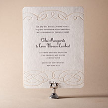 Tennyson Letterpress Invitation Design Small