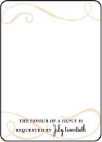 Tennyson Letterpress Reply Design Small