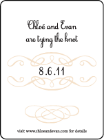 Tennyson Letterpress Save The Date Design Small