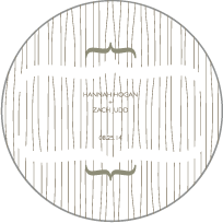 Threaded Letterpress Coaster Design Small