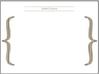 Threaded Letterpress Direction Design Small