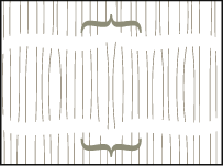 Threaded Letterpress Placecard Flat Design Small