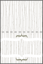 Threaded Letterpress Placecard Fold Design Small