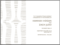 Threaded Letterpress Save The Date Design Small