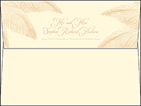 Traditional Palm Letterpress Envelope Design Small