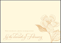 Traditional Palm Letterpress Reply Design Small