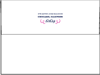 Traditional Script Letterpress Envelope Design Small