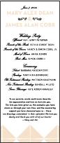 True Vintage Letterpress Program Tea Design Small