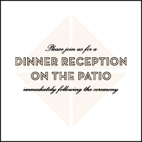 True Vintage Letterpress Reception Design Small