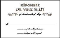 True Vintage Letterpress Reply Postcard Front Design Small