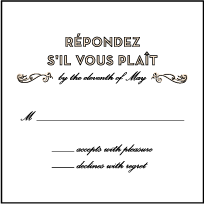 True Vintage Letterpress Reply Design Small