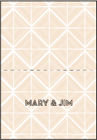 True Vintage Letterpress Thank You Card Fold Design Small