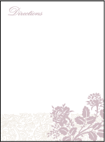 Tuileries Letterpress Direction Design Small