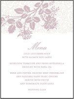 Tuileries Letterpress Menu Design Small